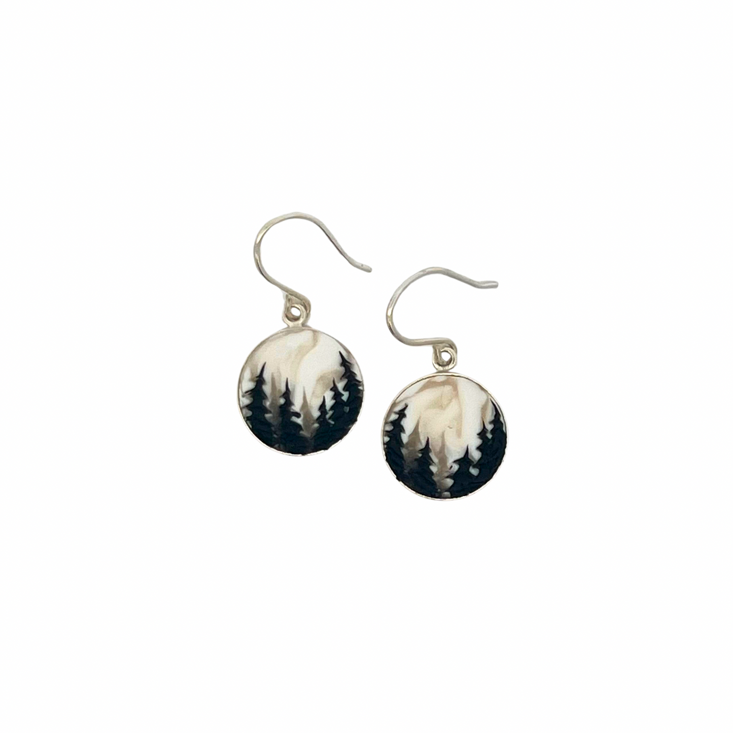 Handmade Polymer Mountain Cedar Earrings