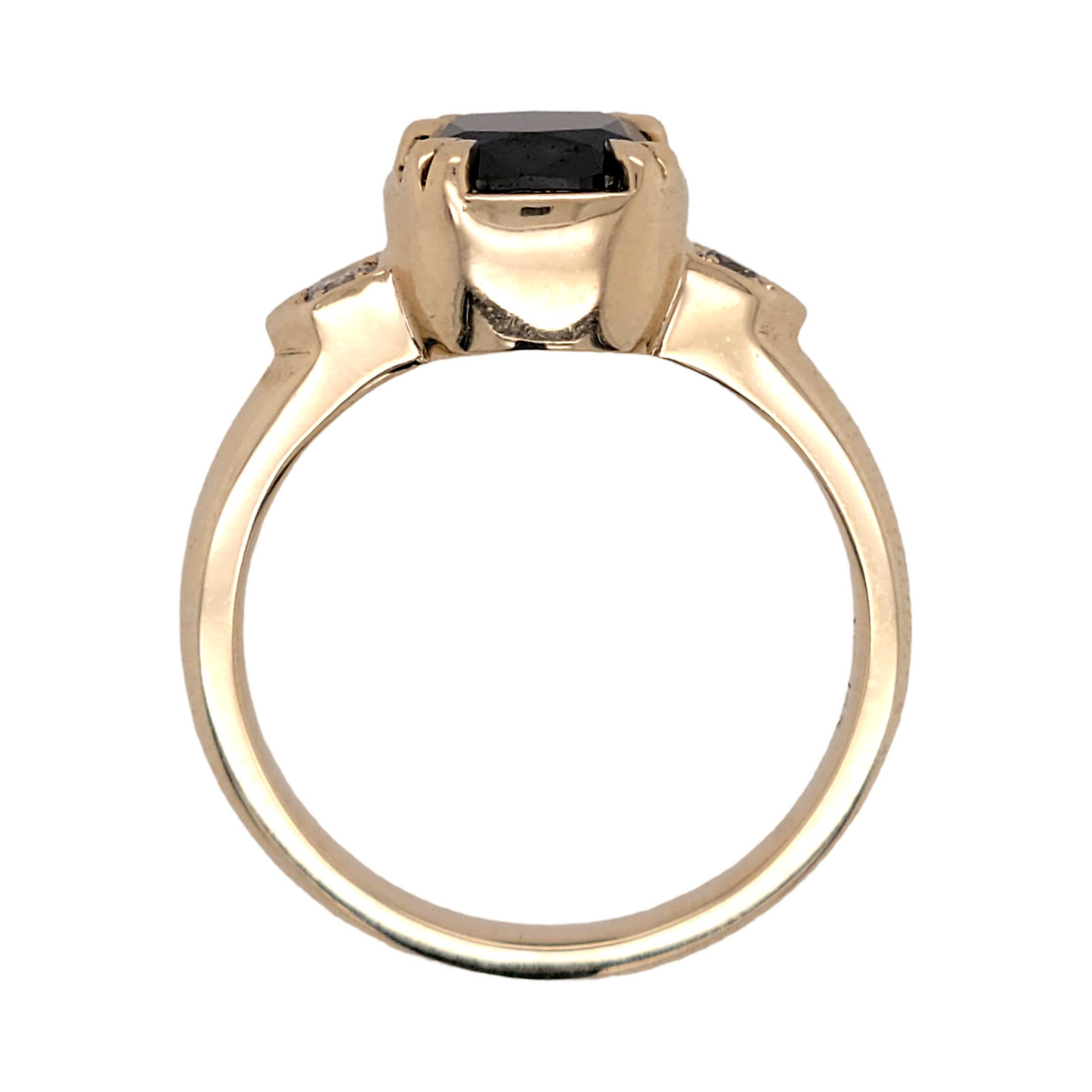 Nebula - Black Diamond Cushion Ring