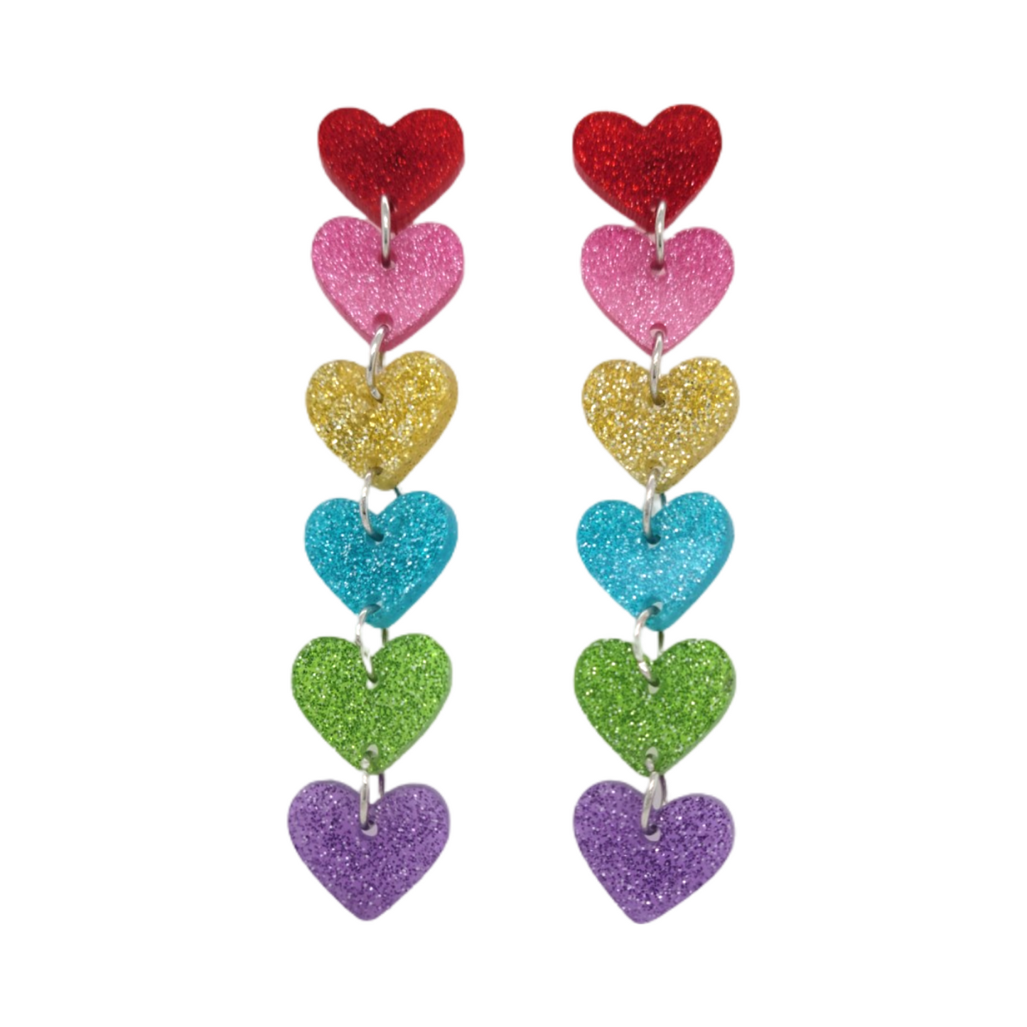 Sparkle Heart Earrings