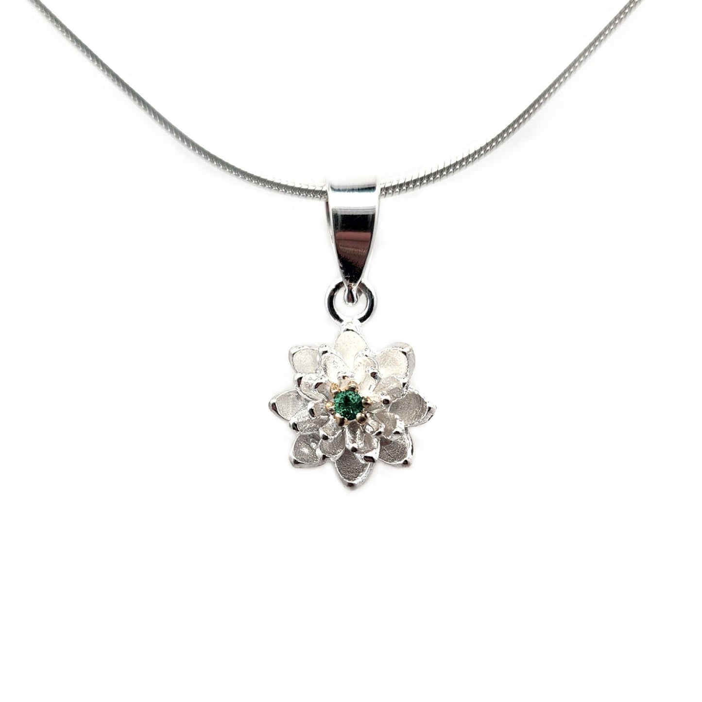Emerald Lily Necklace