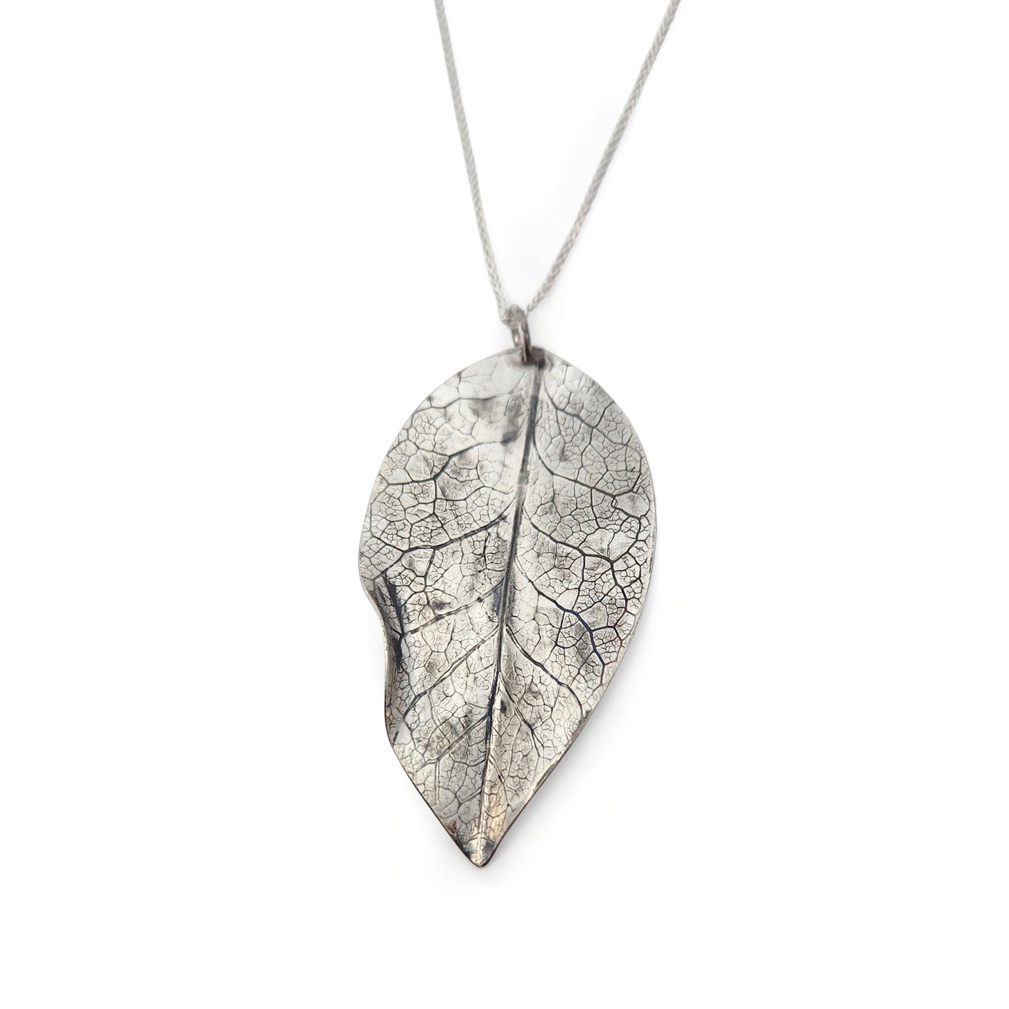 Sterling Silver Spring Leaf Necklace
