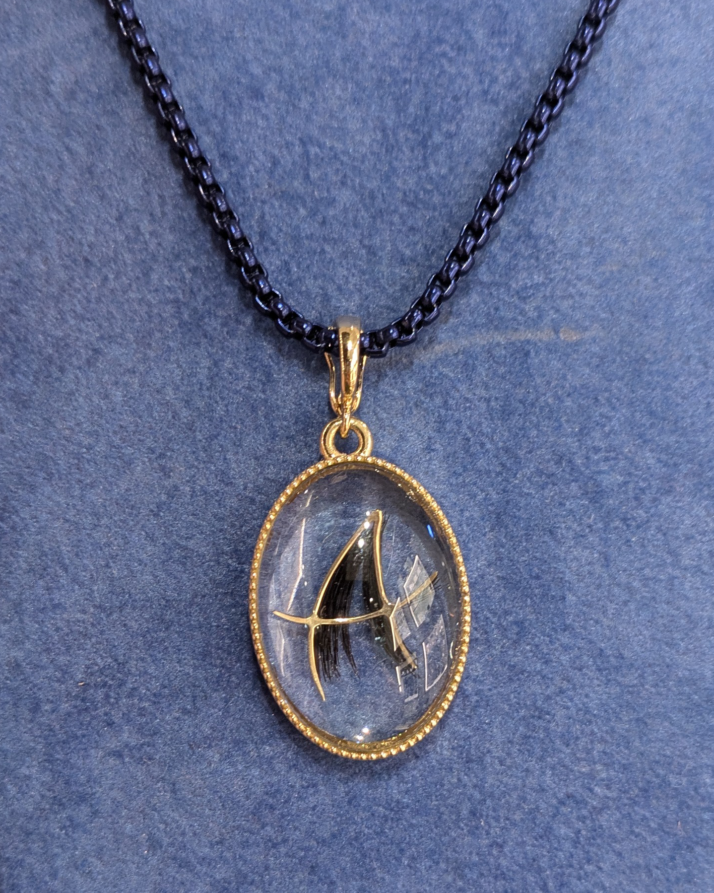 Hair Initial Pendant