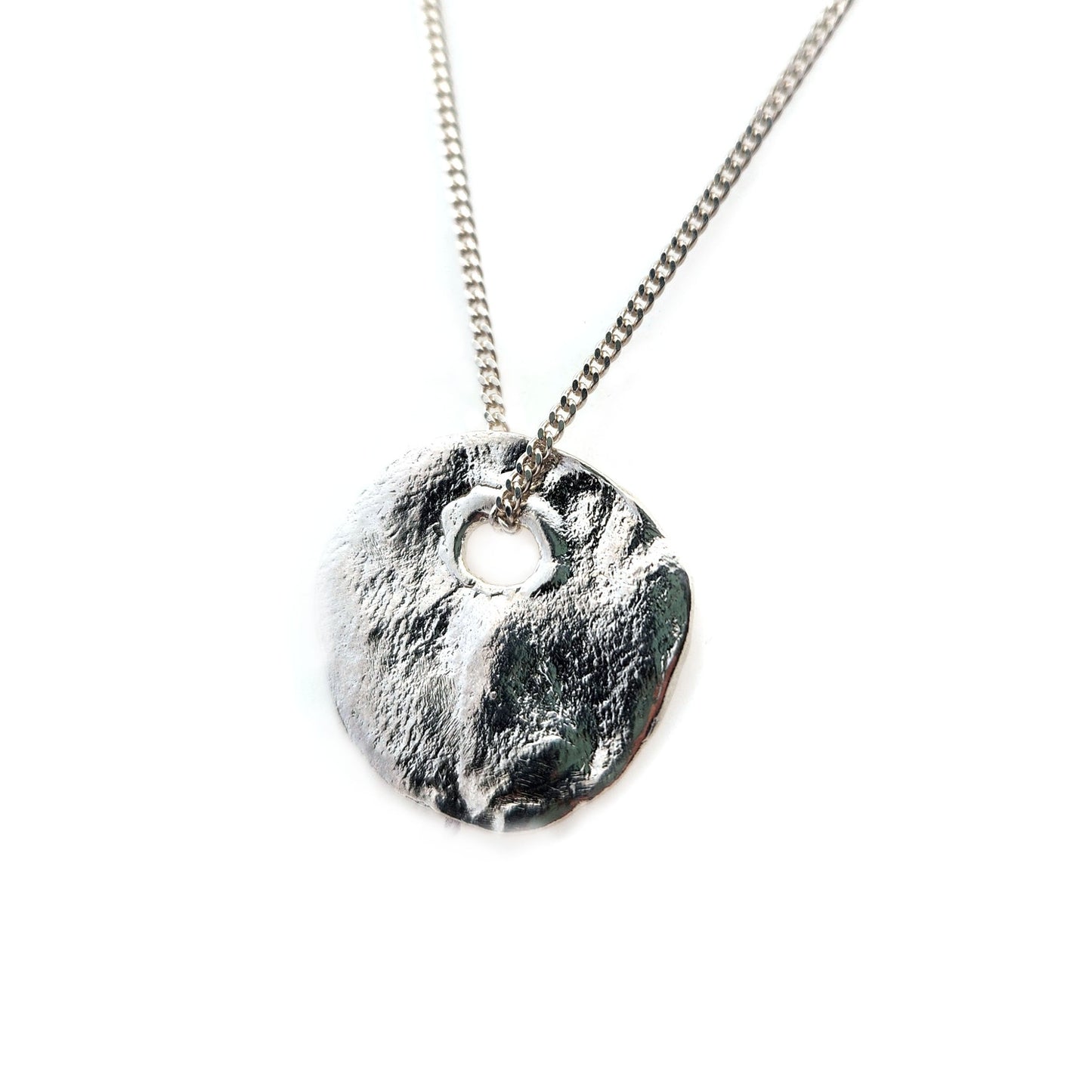 Organic Large Silver Pendant