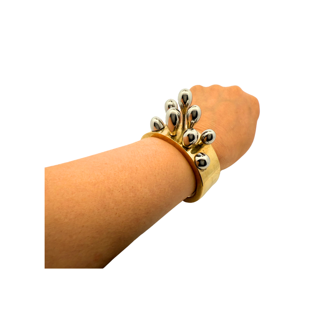 Molten Drop Brass Cuff