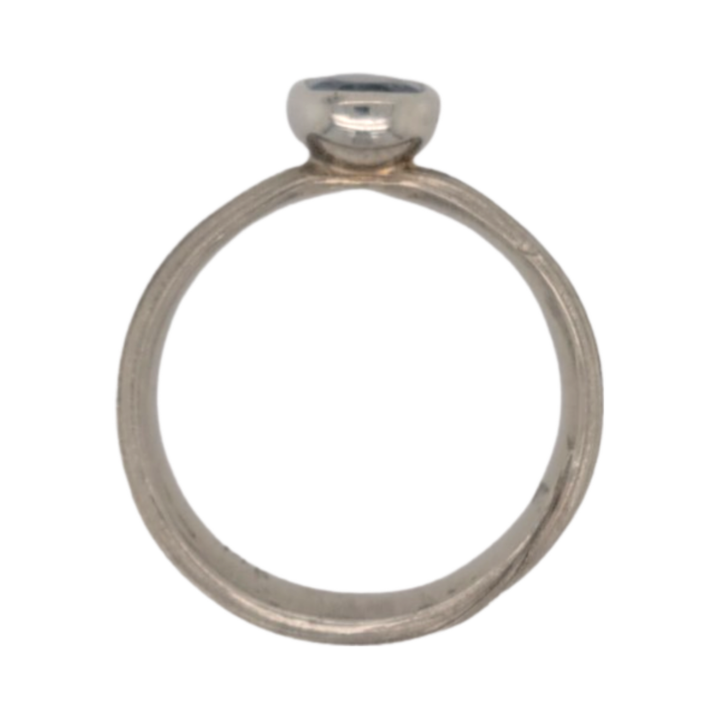 Mitsuro Classy - 14k White Solitaire with 0.96ct Teal Sapphire