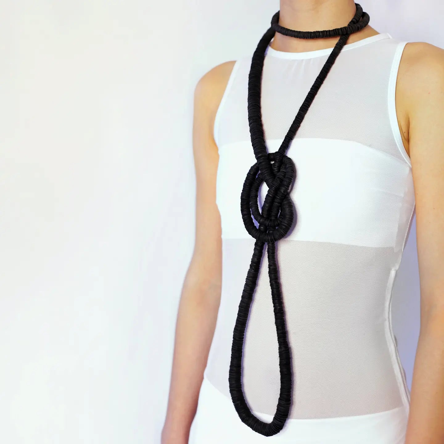 Extra Long Leather Necklace