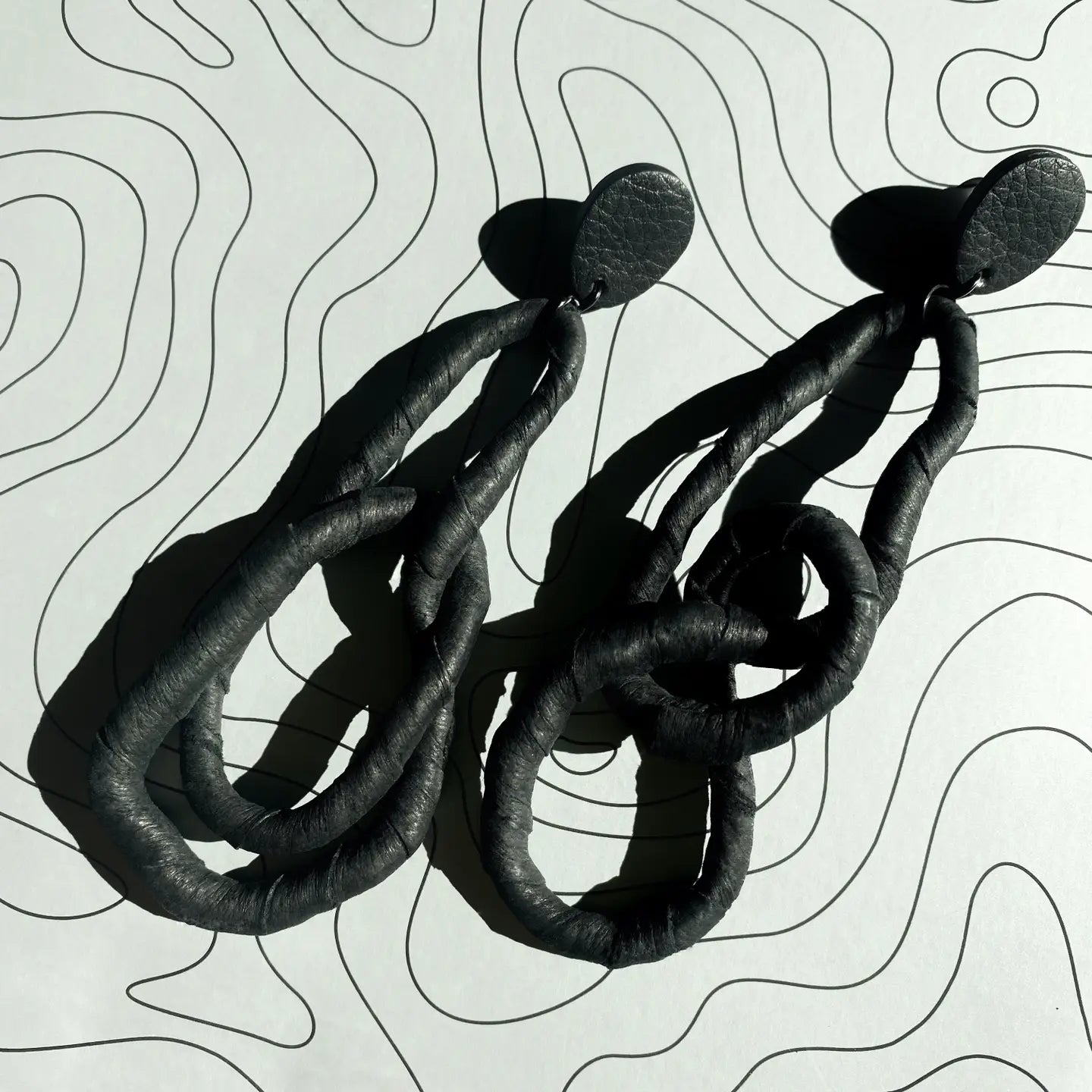 Flexi Leather Dangle Earrings