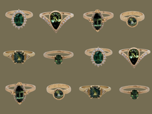 Emerald engagement rings have a better alternative - green sapphire!