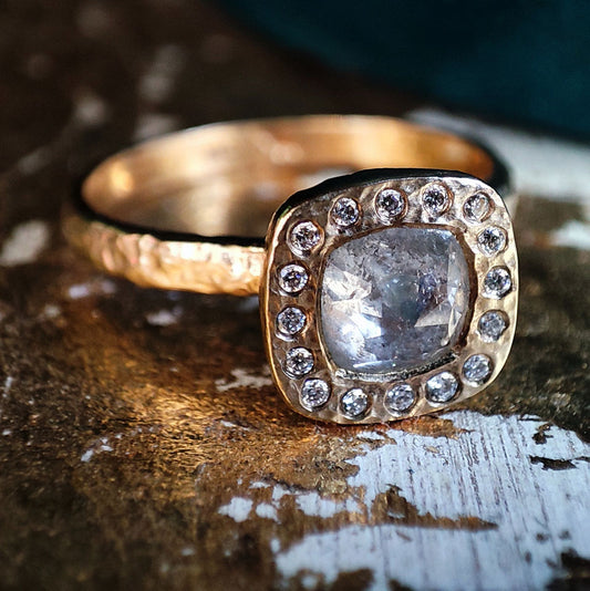 A ring with Canadian diamonds