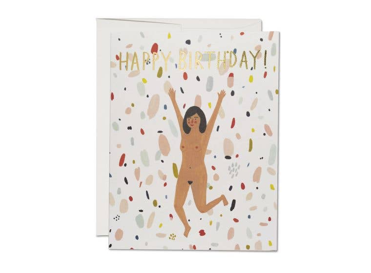 Birthday Suit Greeting Card