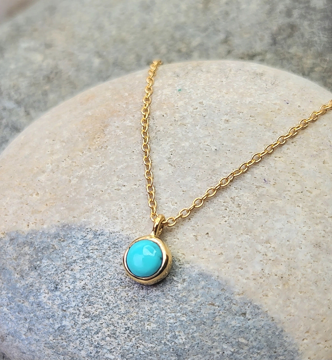 Turquoise December Birthstone Necklace