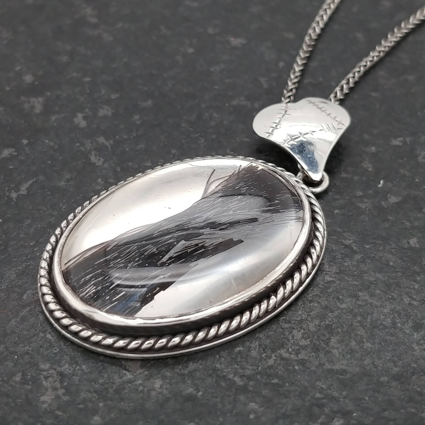 Hair Inlay Pendant