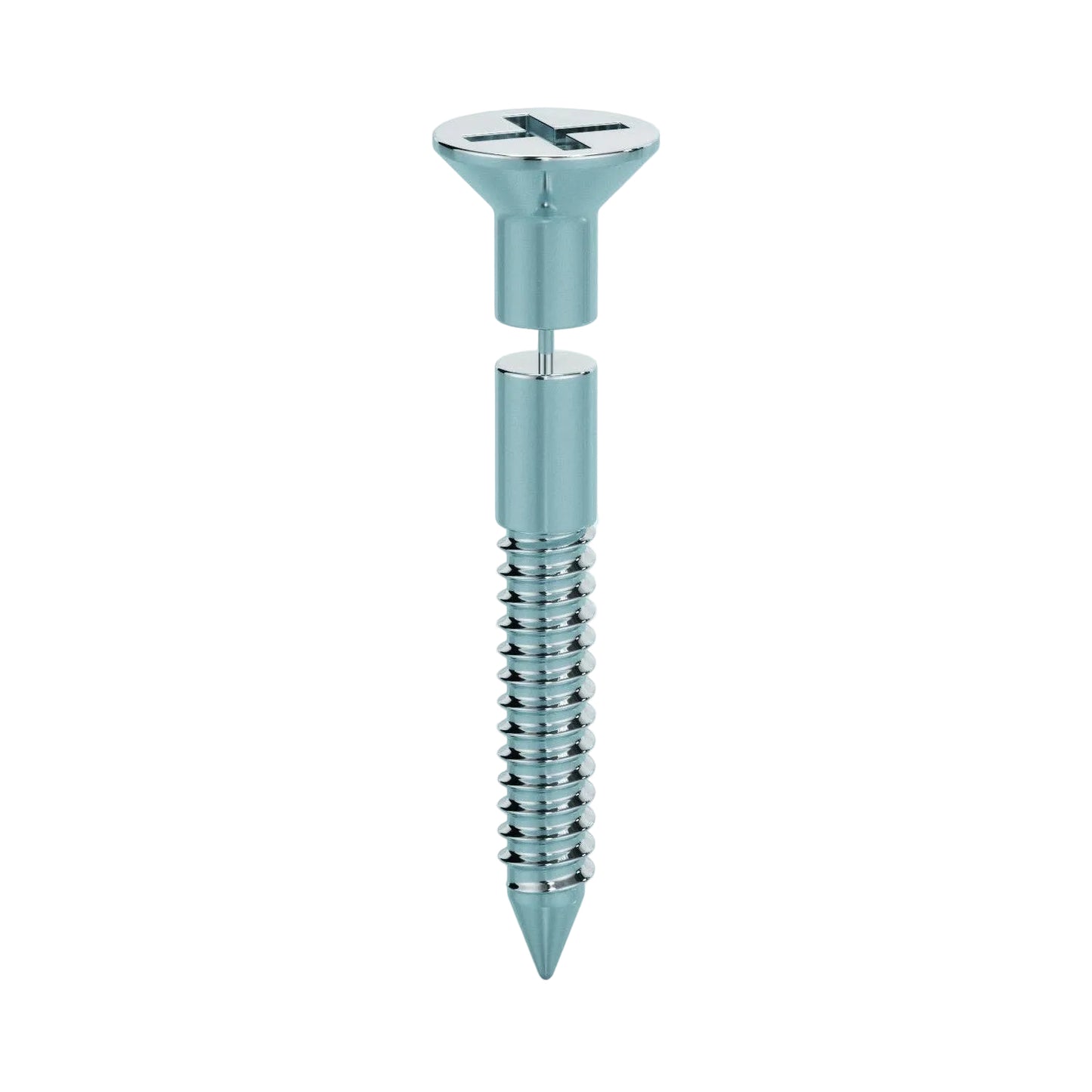 Silver Screw Earring