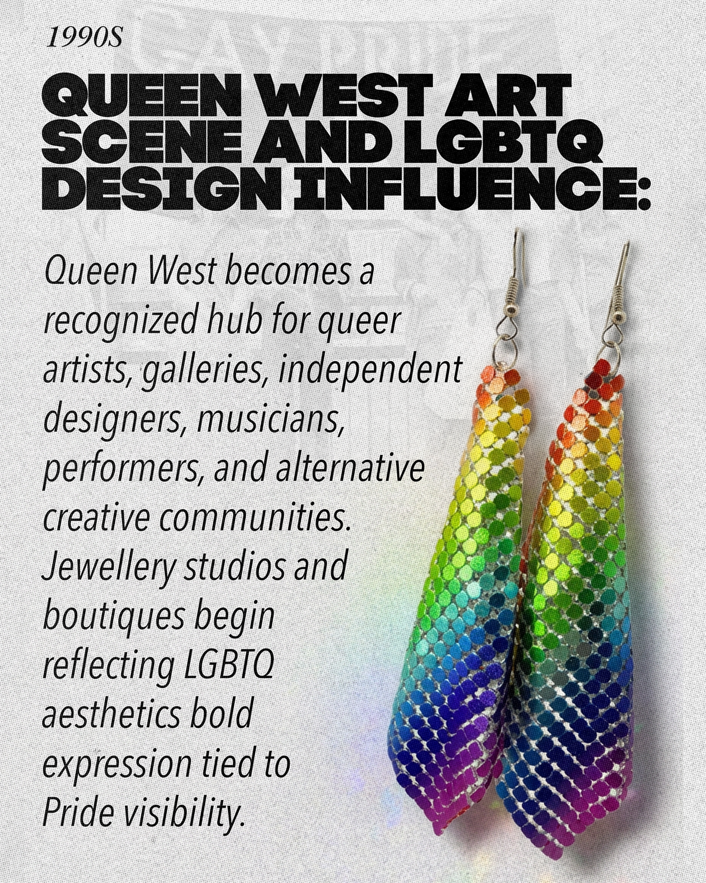 Rainbow Mesh Dangle Earrings