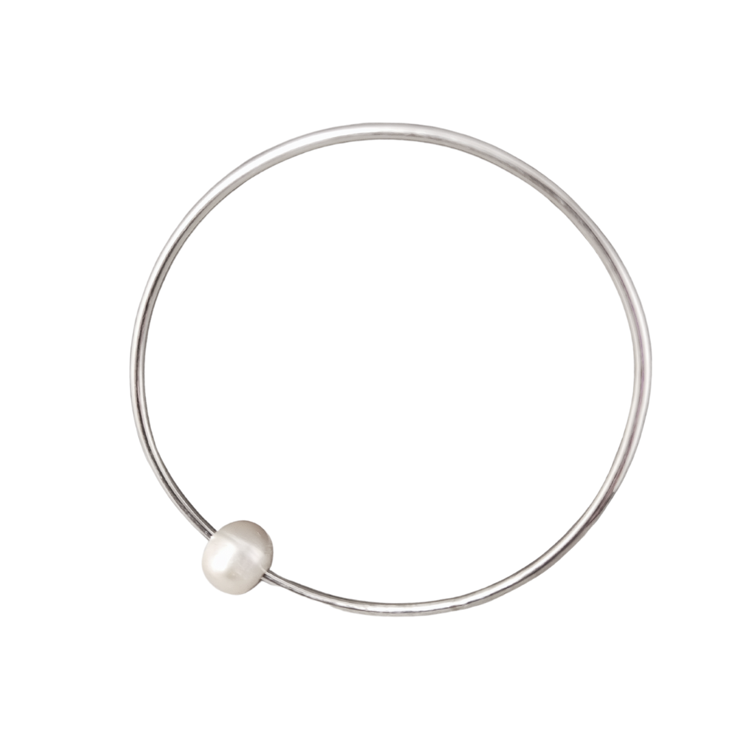 Pearl Bangle Bracelet