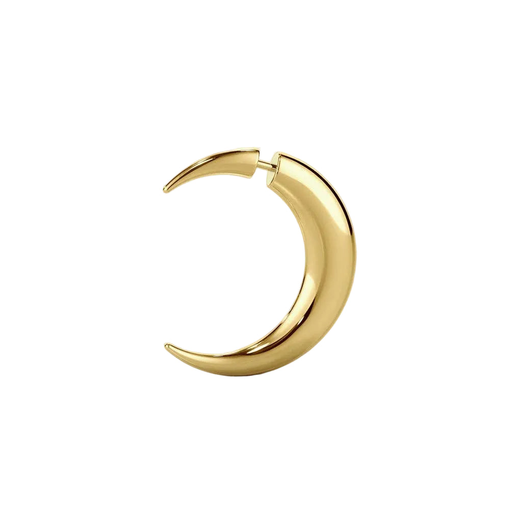 Mini Pierced Moon Earring