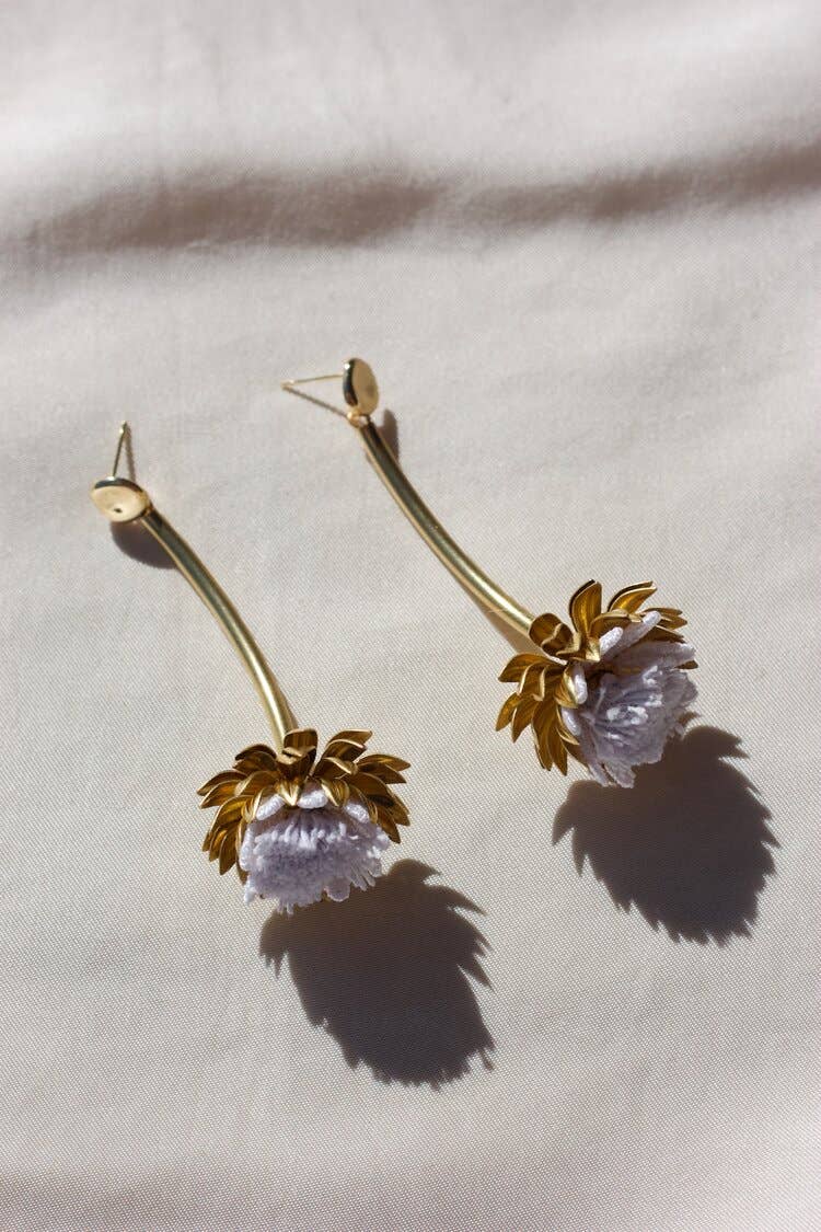 Lavender Cynara Earrings
