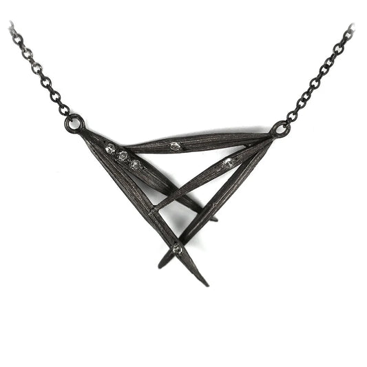 Black Ice Diamond Mitsuro Pendant