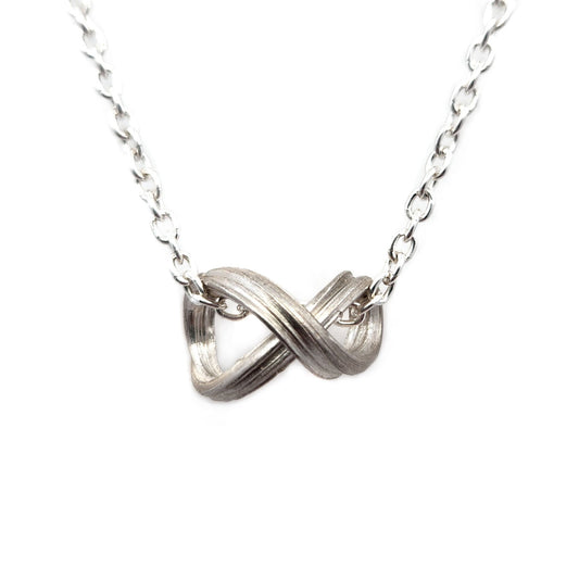 Sterling Silver Mitsuro Infinity Necklace