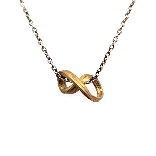 Brass Mitsuro Infinity Necklace