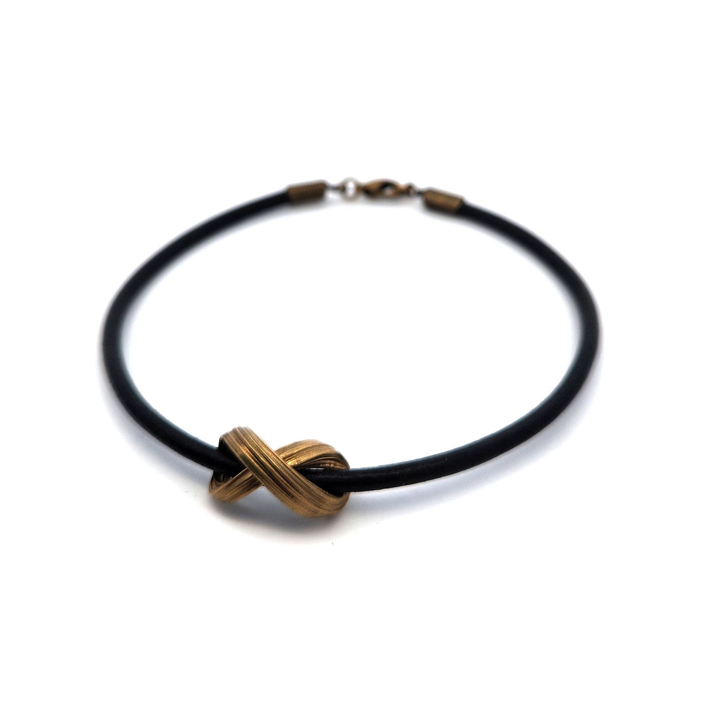 Brass & Leather Mitsuro Infinity Bracelet