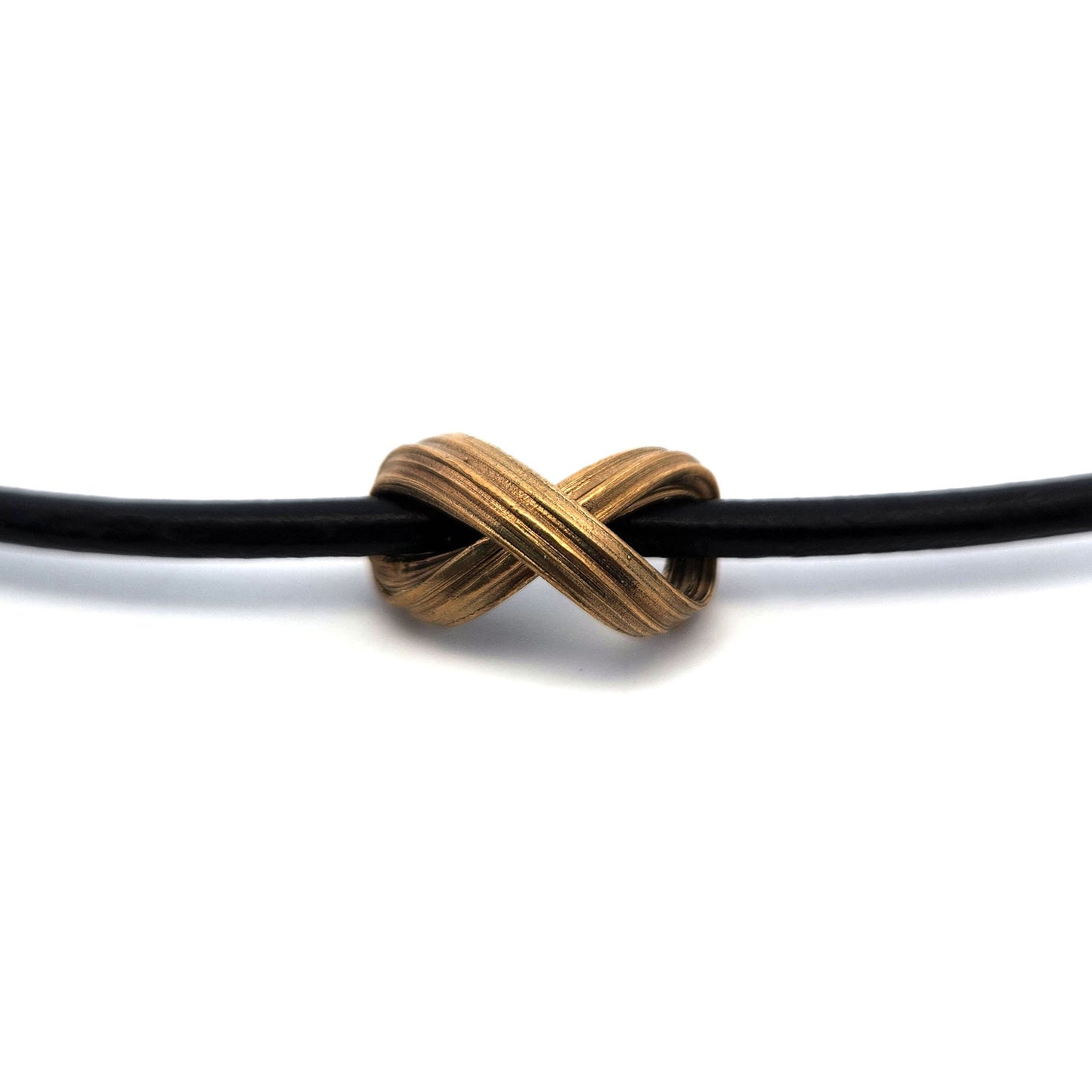 Brass & Leather Mitsuro Infinity Bracelet