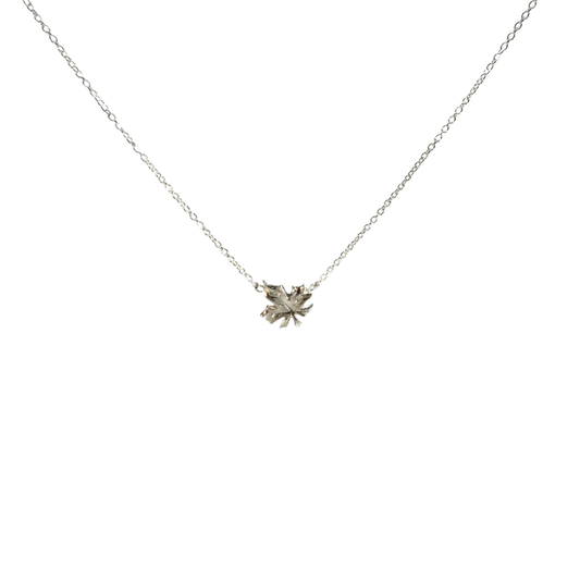 Sterling Silver Maple Leaf Necklace