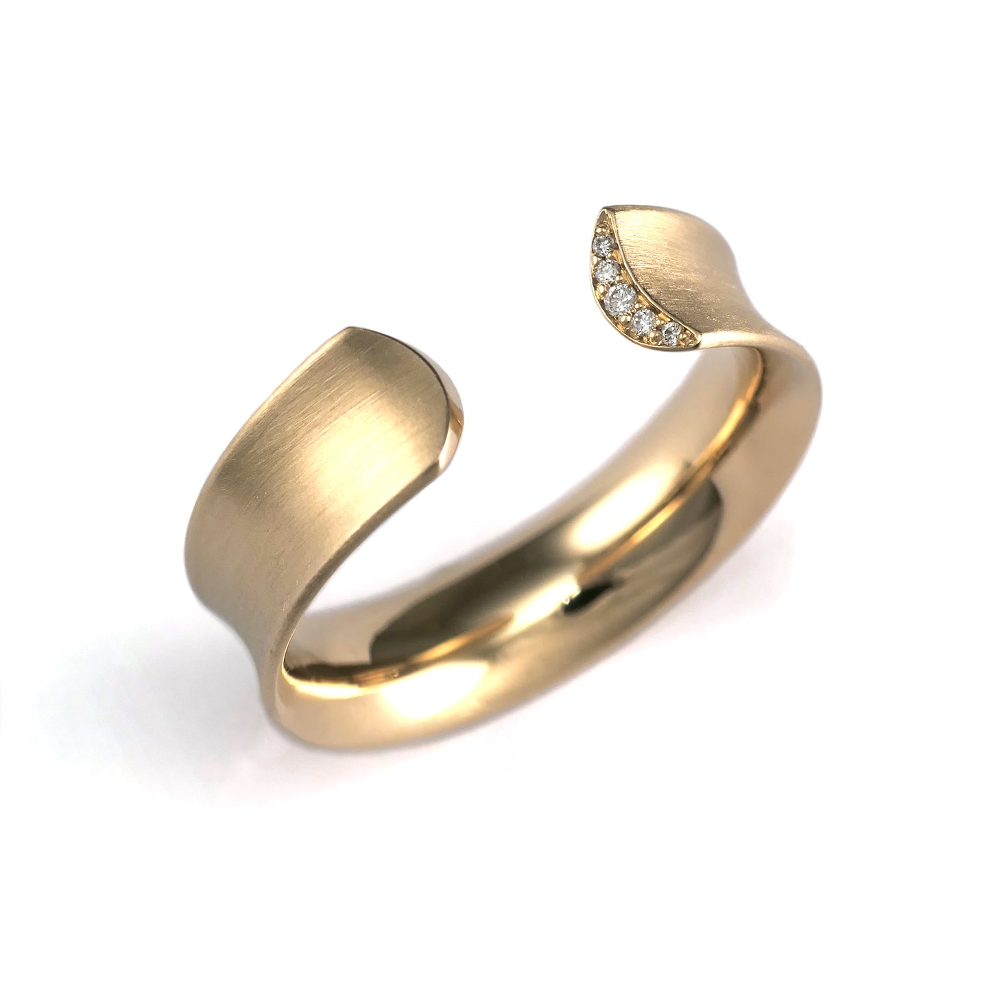 Wide Waning Moon Ring