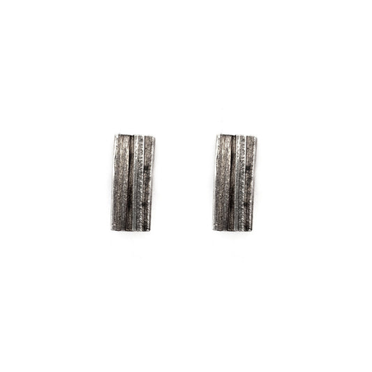Mitsuro Rectangle Sterling Silver Studs