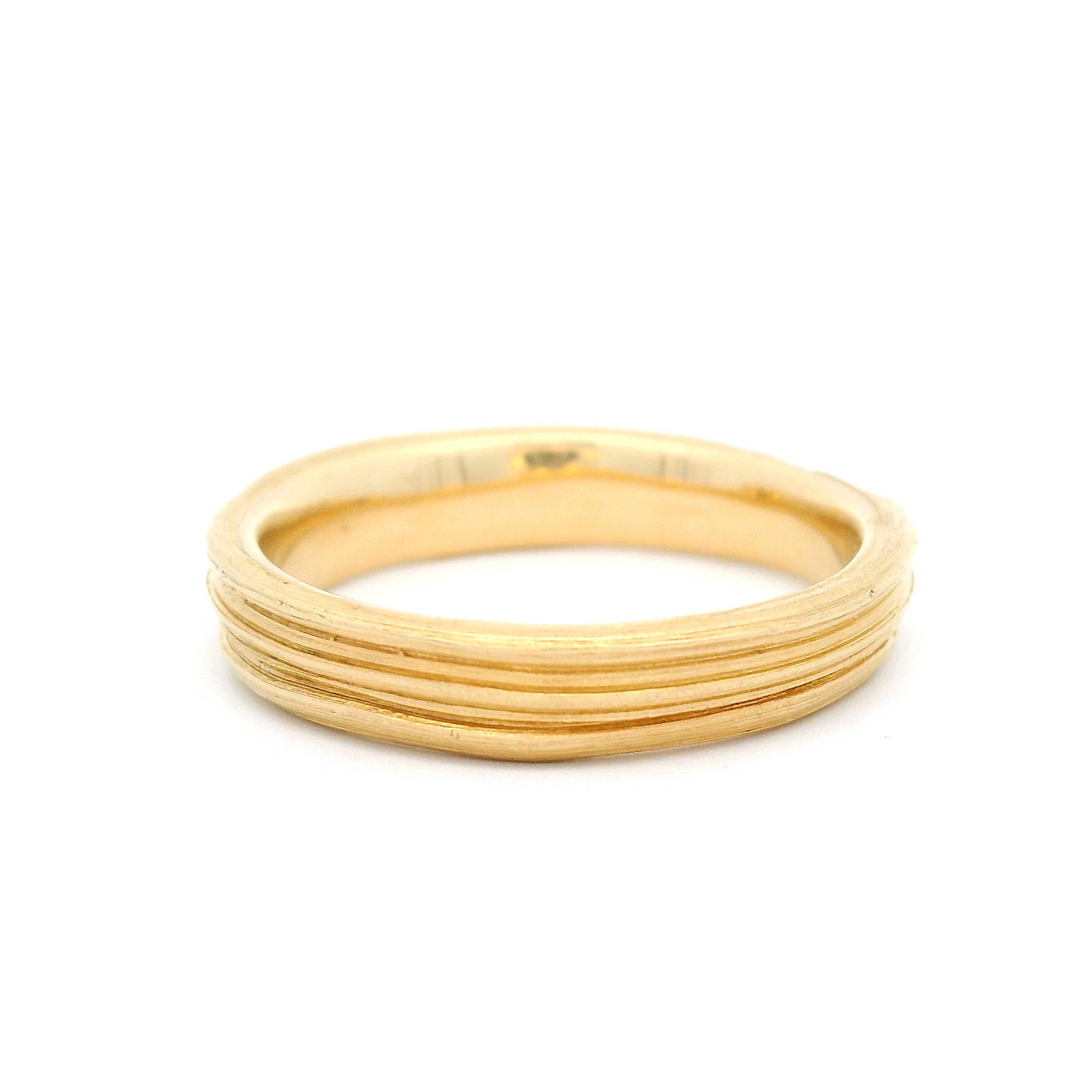 14k Yellow 3.5mm Wide Mitsuro Band