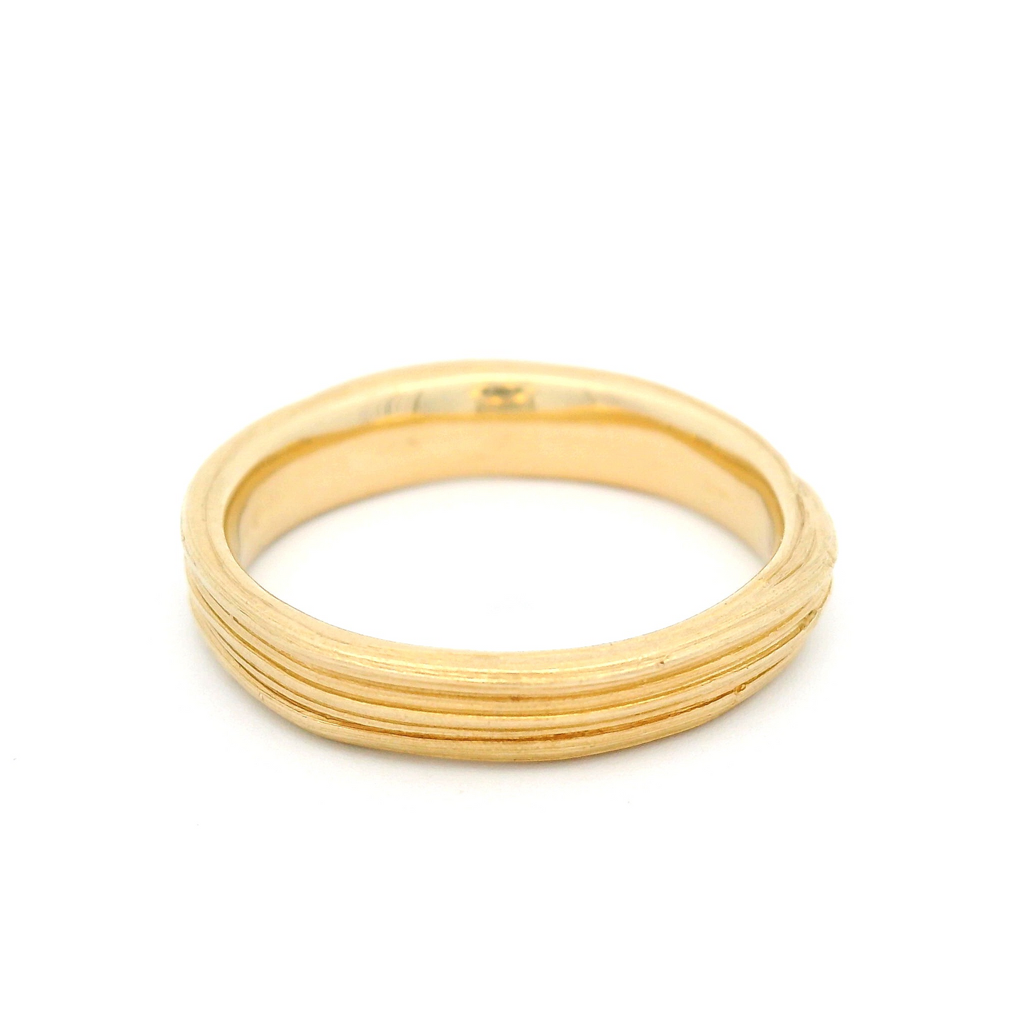 14k Yellow 3.5mm Wide Mitsuro Band