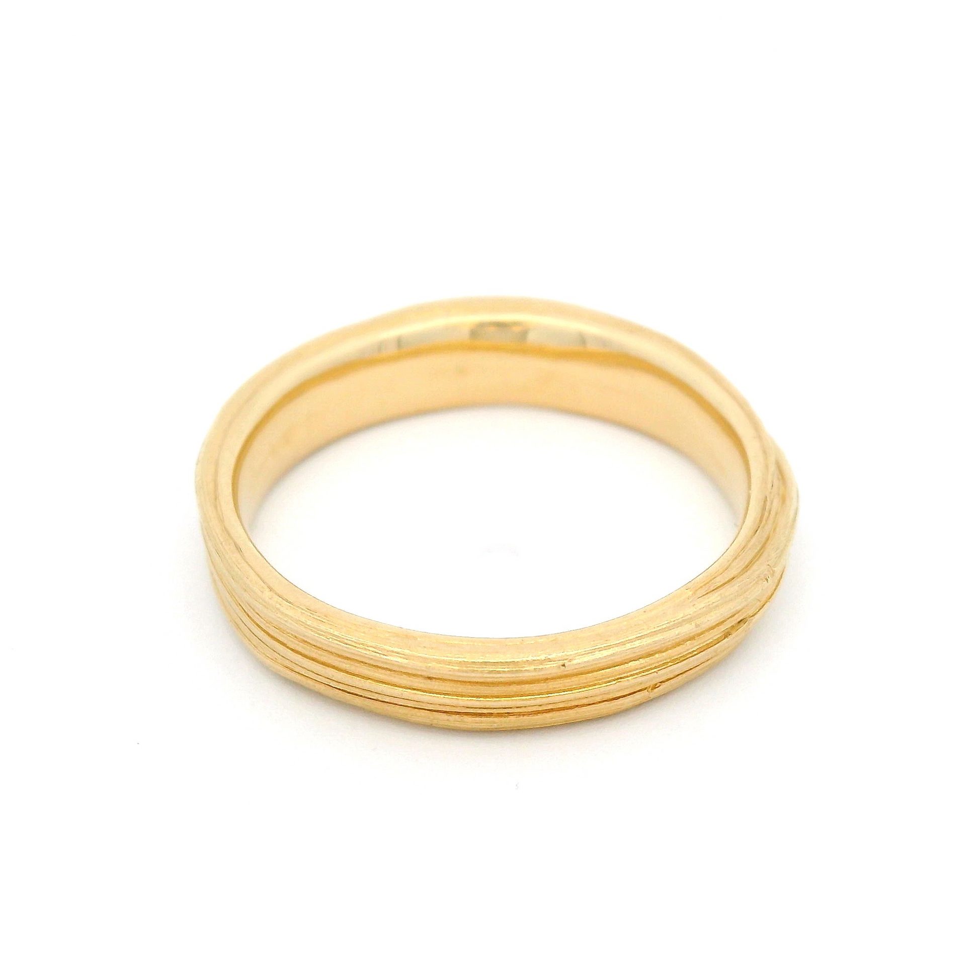 14k Yellow 3.5mm Wide Mitsuro Band