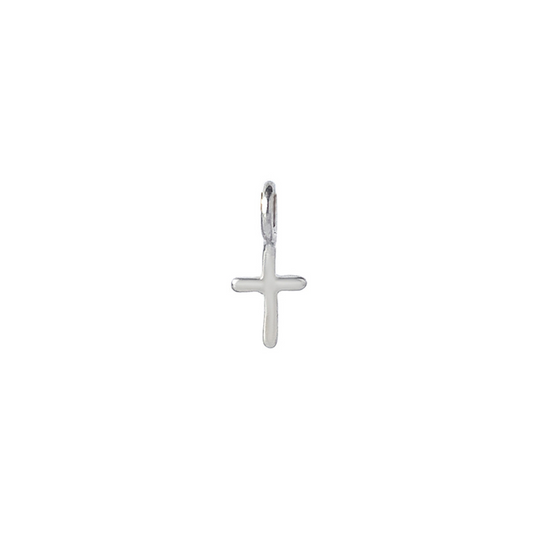 Tiny Silver Cross Charm
