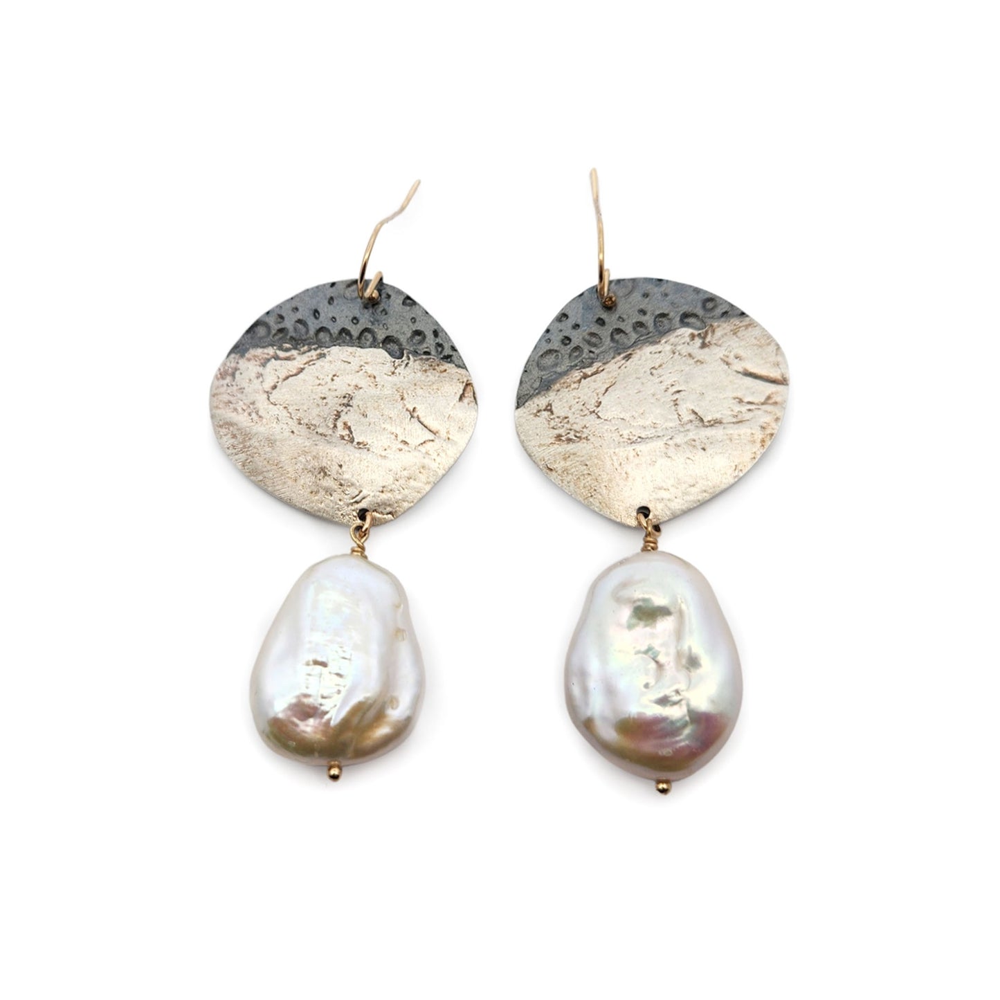 Sterling Silver & Gold-Filled Baroque Pearl Earrings