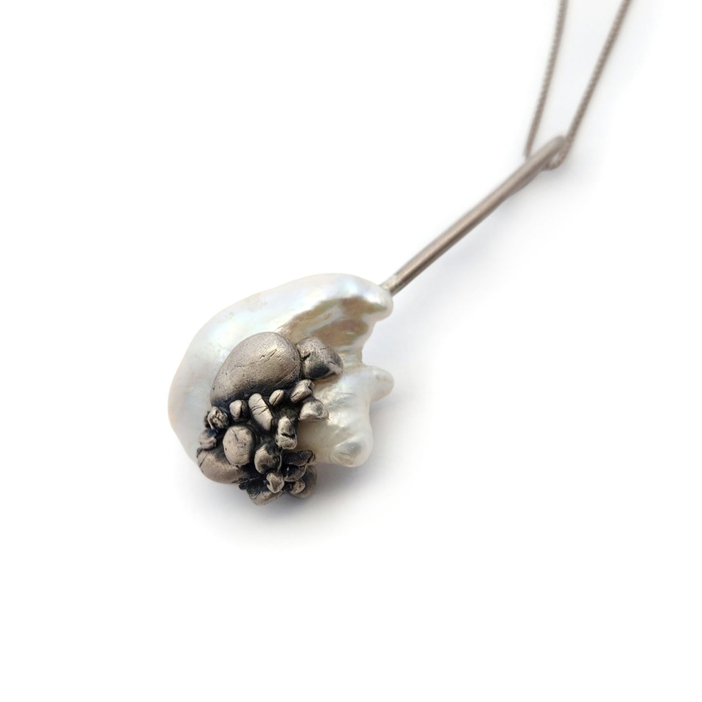 Sterling Silver Pearl Cluster Pendant