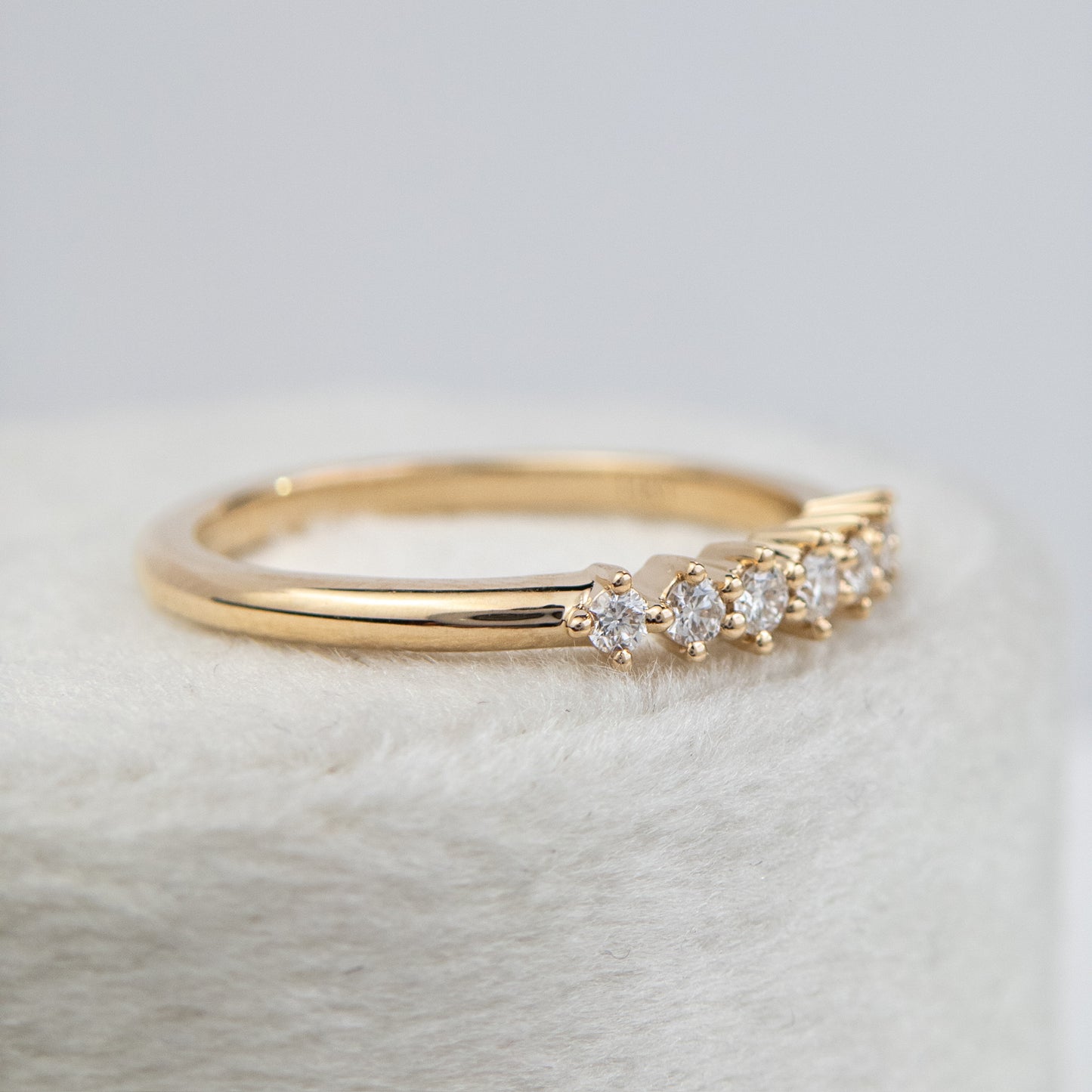 Lagos - Diamond Pave Wedding Band