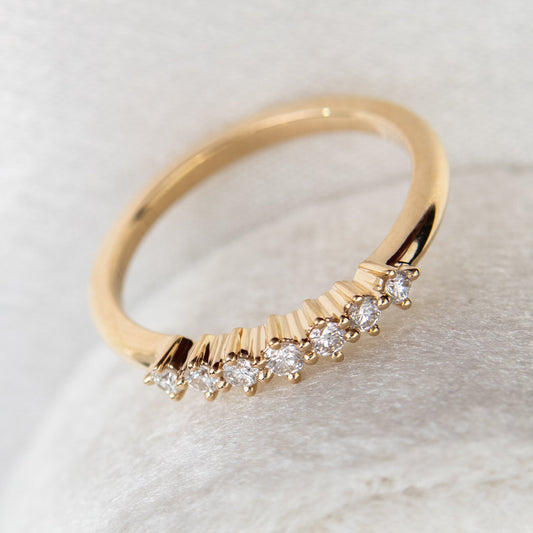 Lagos - Diamond Pave Wedding Band