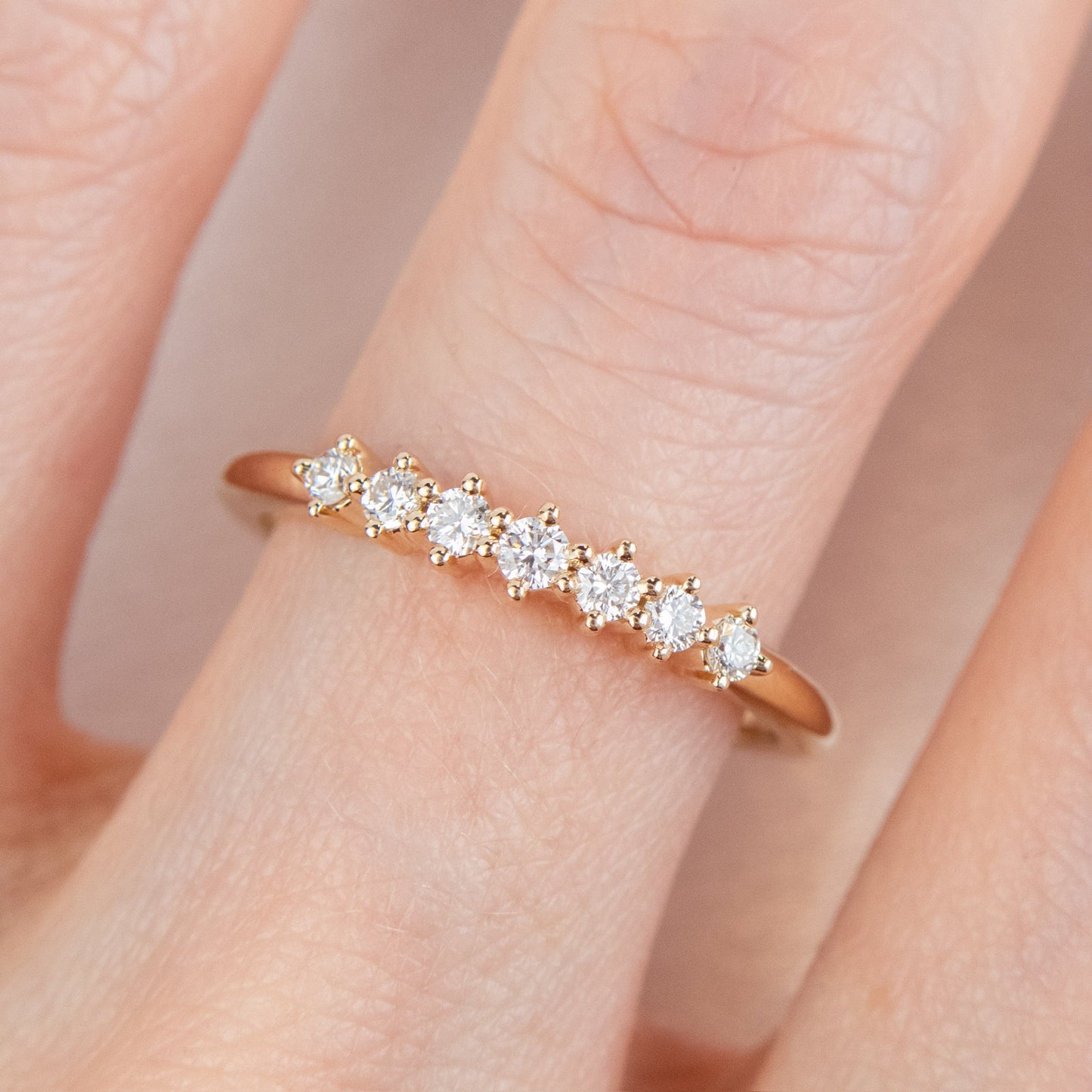 Lagos - Diamond Pave Wedding Band