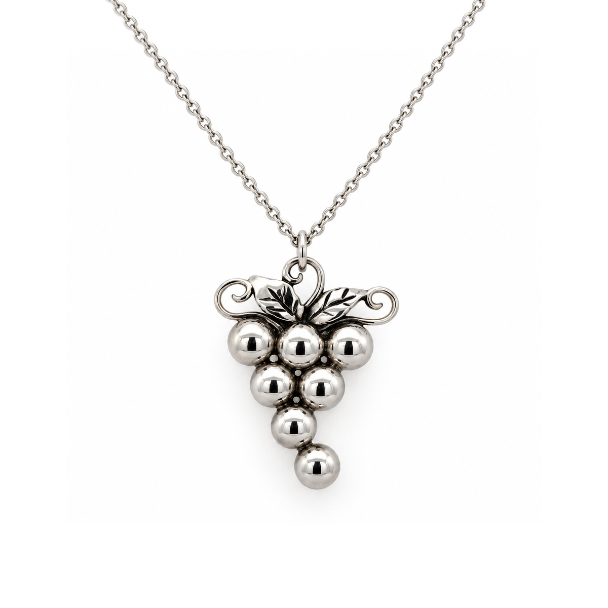 Sterling Silver Grape Necklace