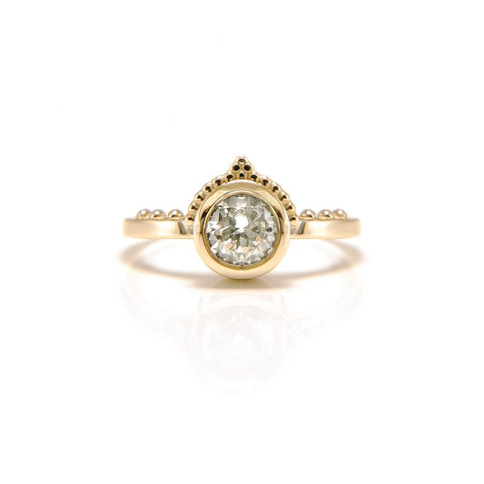 Lab-Grown Sapphire Crown Ring