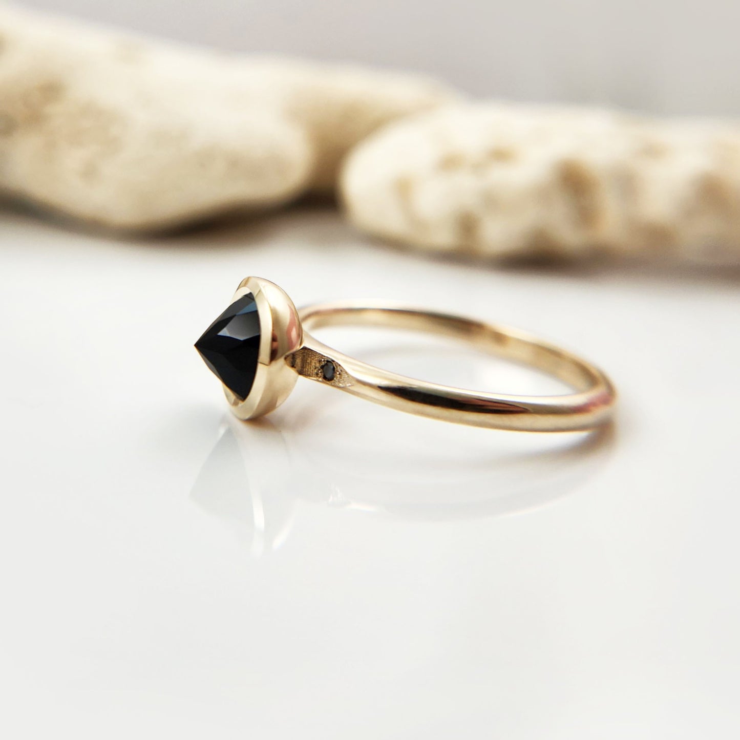 Upside-down Stone Ring