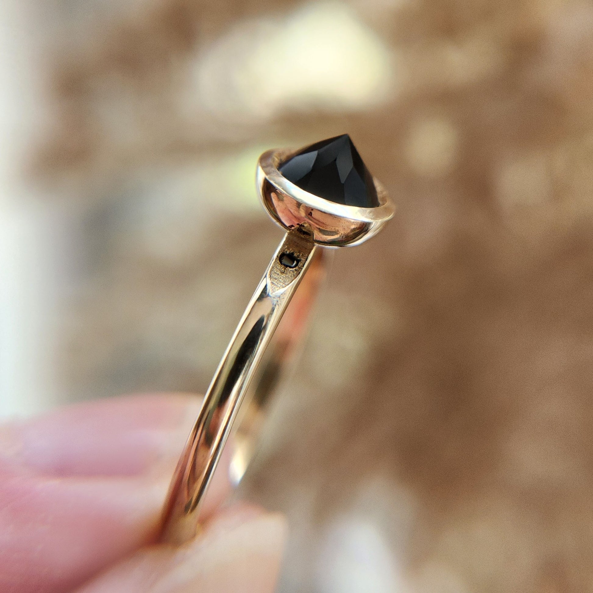 Upside-down Stone Ring