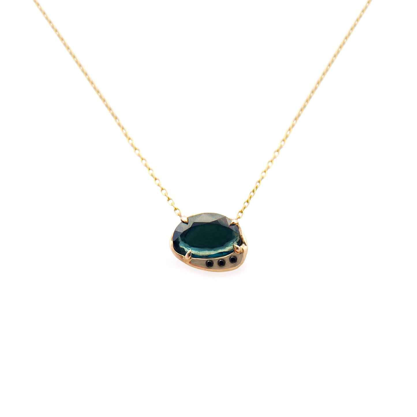 Organic Blue Spinel Pendant