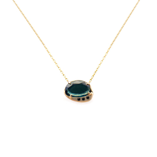 Organic Blue Spinel Pendant