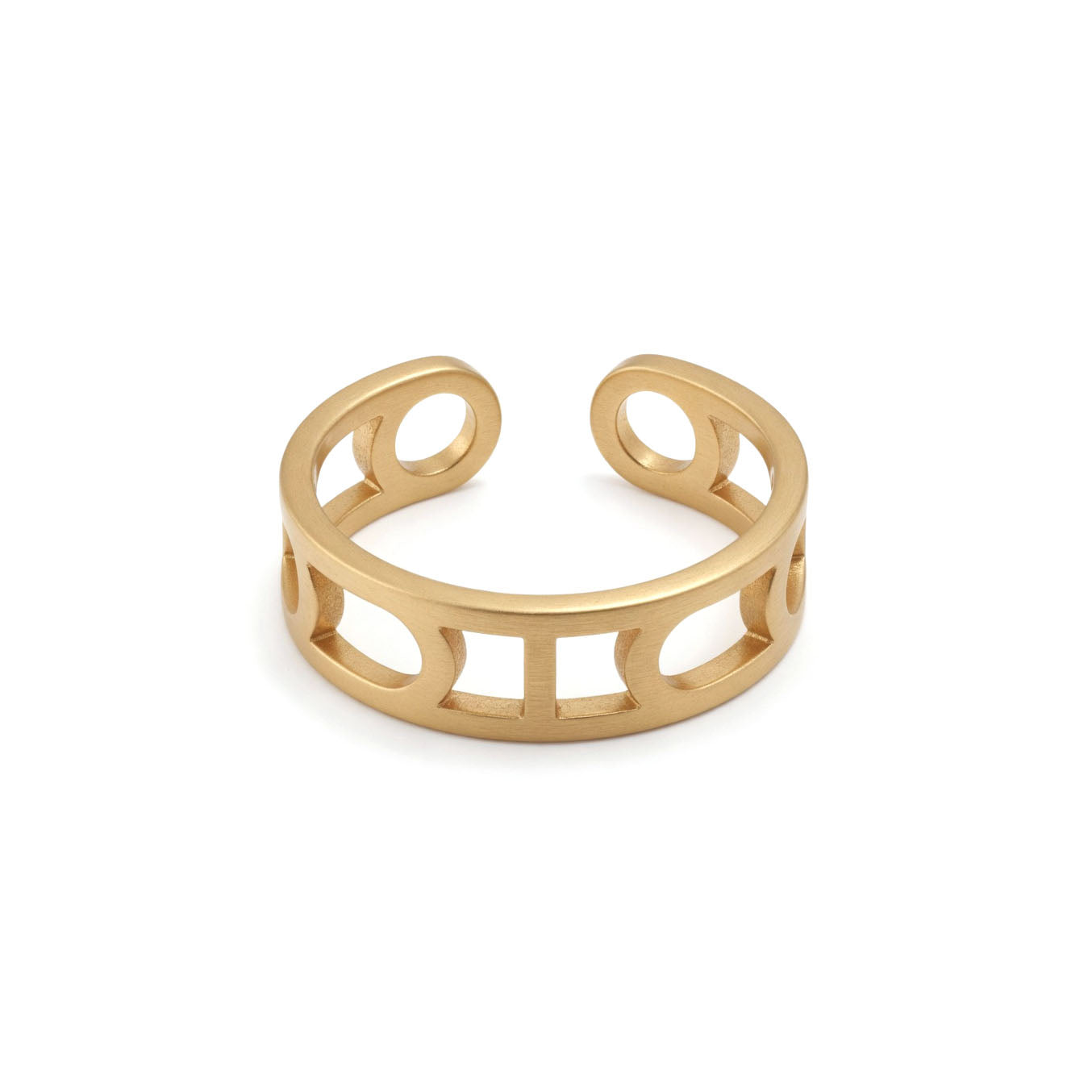 Selene Openwork Brass Ring