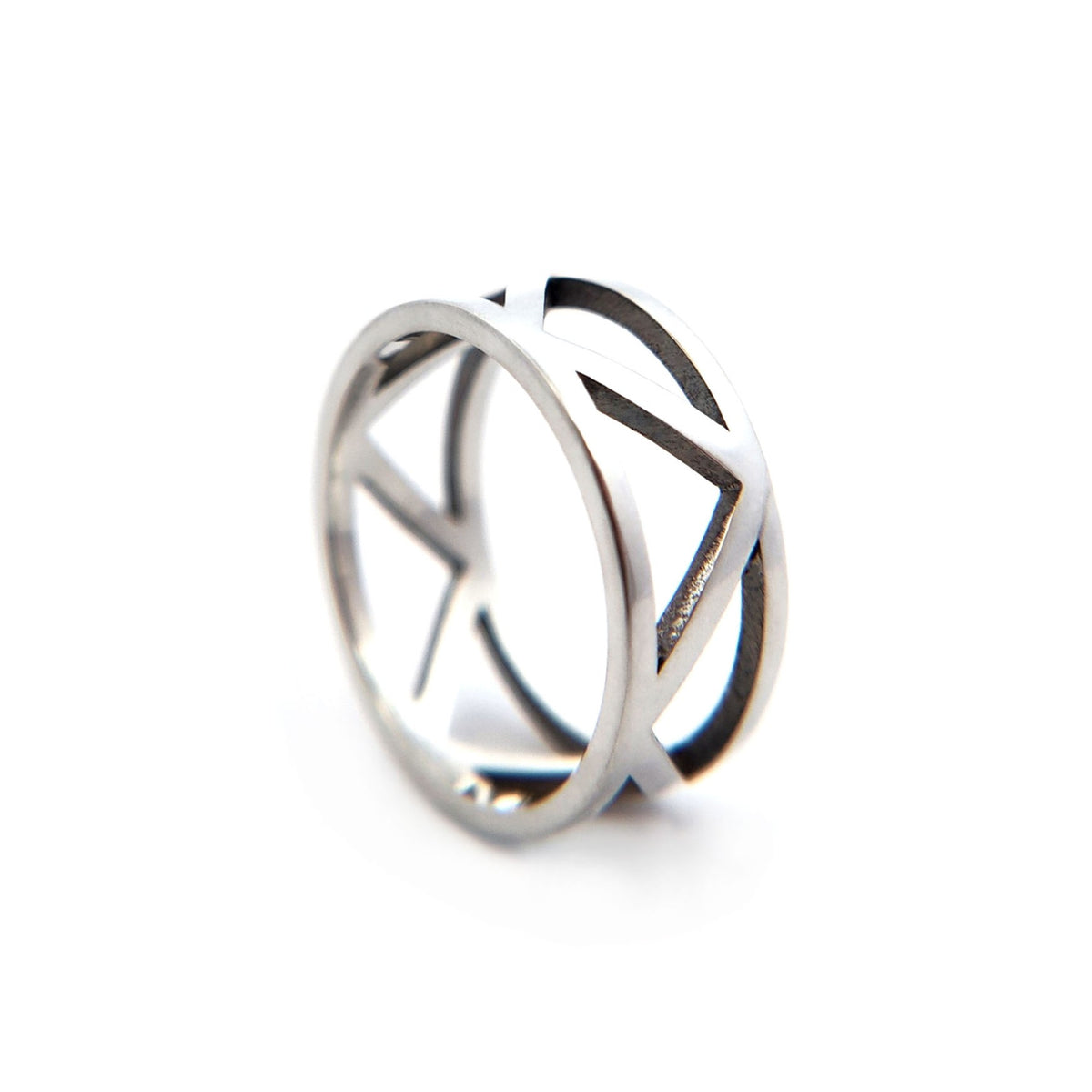 Pattern Eternity Triangle Pattern Eternity Ring – Made You Look Jewellery