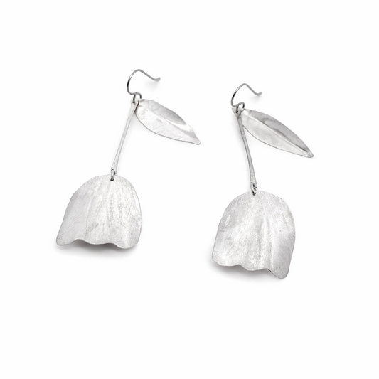 Sterling Silver Tulip Earrings