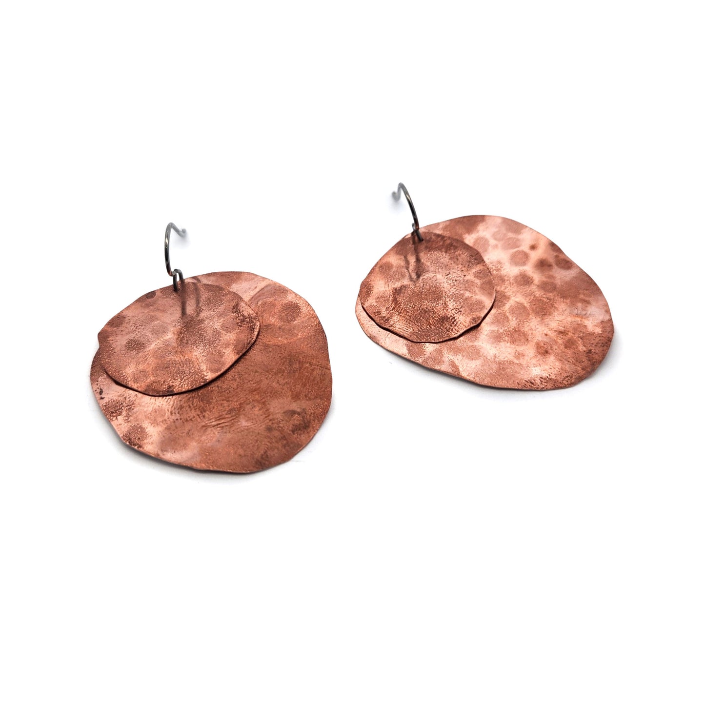 Layered Copper Earrings