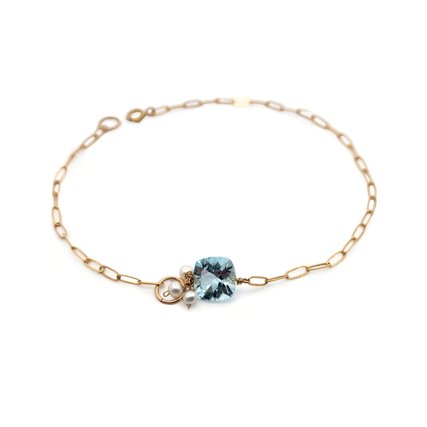 Pearl & Aquamarine Bracelet