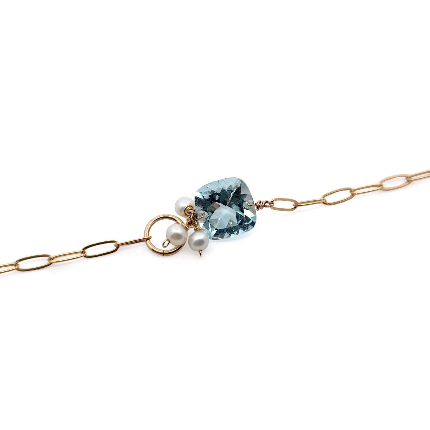 Pearl & Aquamarine Bracelet